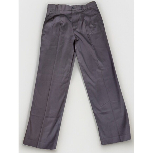 Denver Hayes Pleated Front Men's Pants 34x32 Grey No Iron Dress Pants Cotton - Picture 1 of 8
